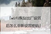 新手重置路由器wifi密码的妙招（简单易行的方法帮你快速更改密码）